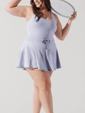 POPFLEX Twirl Dress Country Blue Activewear Skort Tennis Pickleball Sz 2X